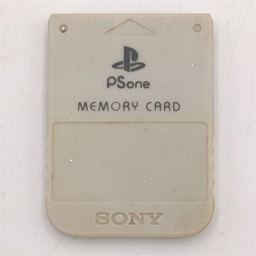 PS1 Memory Card - Grå - 1 Mega - Playstation 1 Tilbehør (B Grade) (Genbrug) 